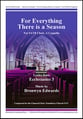 For Everything There is a Season SATB choral sheet music cover